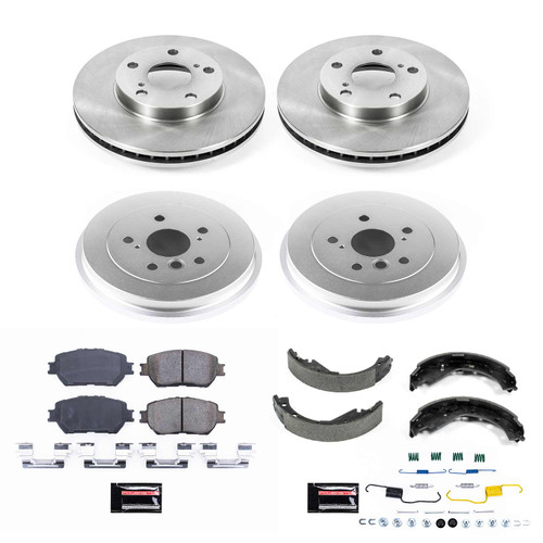 PowerStop Disc Brake Pad and Rotor / Drum Brake Shoe and Drum Kit P/N:KOE15228DK
