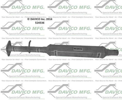 Davico Mfg Exhaust Resonator Pipe P/N:524536