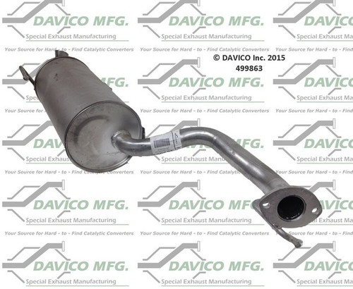 Davico Mfg Exhaust Muffler P/N:499863
