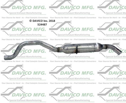 Davico Mfg Exhaust Resonator Pipe P/N:524487