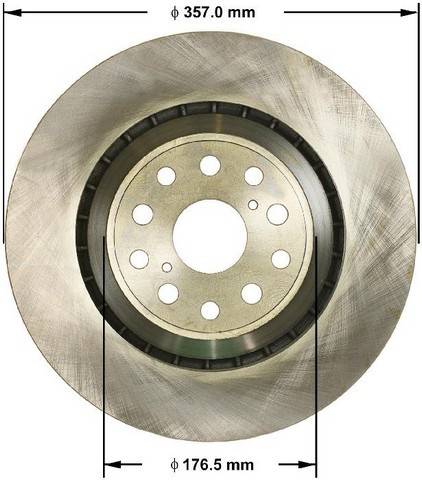 BENDIX PREMIUM DRUM AND ROTOR Disc Brake Rotor P/N:PRT5802