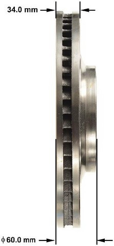 BENDIX PREMIUM DRUM AND ROTOR Disc Brake Rotor P/N:PRT5802