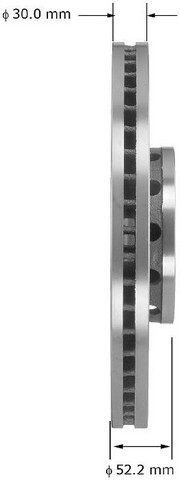 BENDIX PREMIUM DRUM AND ROTOR Disc Brake Rotor P/N:PRT5923