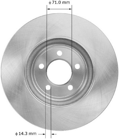 BENDIX PREMIUM DRUM AND ROTOR Disc Brake Rotor P/N:PRT6023