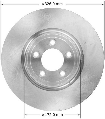 BENDIX PREMIUM DRUM AND ROTOR Disc Brake Rotor P/N:PRT6023