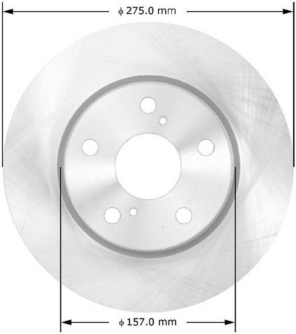 BENDIX PREMIUM DRUM AND ROTOR Disc Brake Rotor P/N:PRT5886