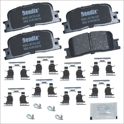 BENDIX PRIORITY 1 Disc Brake Pad Set P/N:CFC885