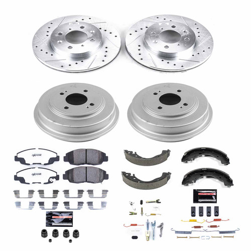 PowerStop Disc Brake Pad and Rotor / Drum Brake Shoe and Drum Kit P/N:K15247DK-26