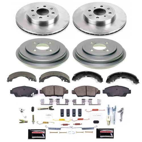 PowerStop Disc Brake Pad and Rotor / Drum Brake Shoe and Drum Kit P/N:KOE15246DK
