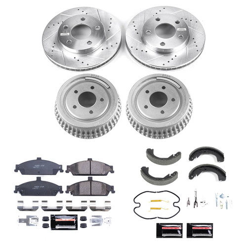 PowerStop Disc Brake Pad and Rotor / Drum Brake Shoe and Drum Kit P/N:KOE15542DK