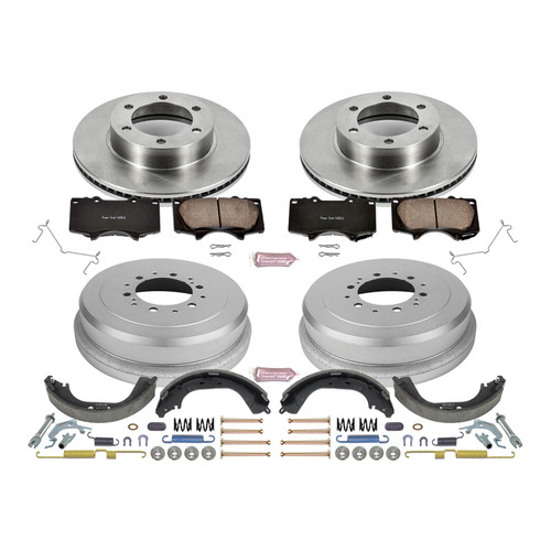 PowerStop Disc Brake Pad and Rotor / Drum Brake Shoe and Drum Kit P/N:KOE15098DK
