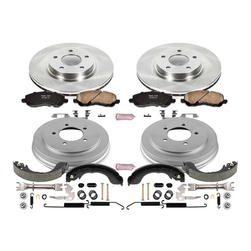 PowerStop Disc Brake Pad and Rotor / Drum Brake Shoe and Drum Kit P/N:KOE15250DK