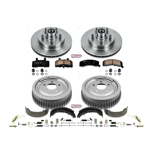 PowerStop Disc Brake Pad and Rotor / Drum Brake Shoe and Drum Kit P/N:KOE15038DK