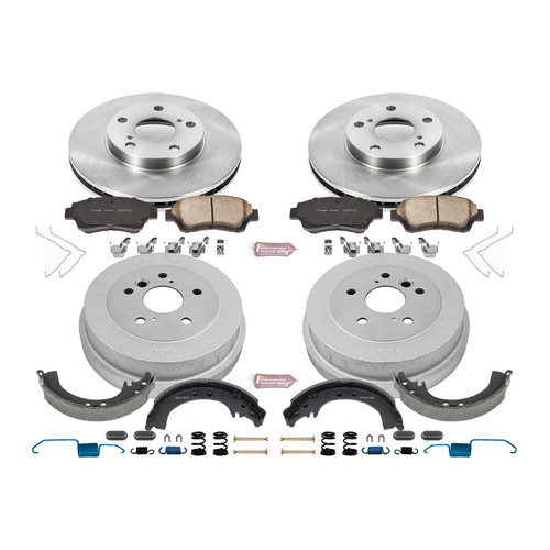 PowerStop Disc Brake Pad and Rotor / Drum Brake Shoe and Drum Kit P/N:KOE15060DK