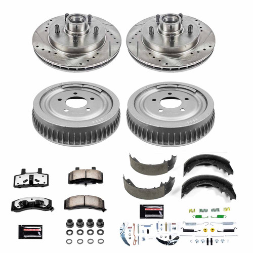 PowerStop Disc Brake Pad and Rotor / Drum Brake Shoe and Drum Kit P/N:K15038DK-36