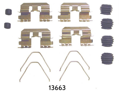 Better Brake Parts Disc Brake Hardware Kit P/N:13663K
