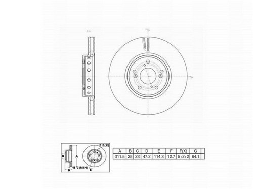 FVP Brake Drums & Rotors Disc Brake Rotor P/N:6621495