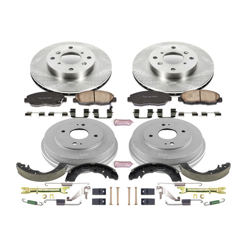 PowerStop Disc Brake Pad and Rotor / Drum Brake Shoe and Drum Kit P/N:KOE15106DK