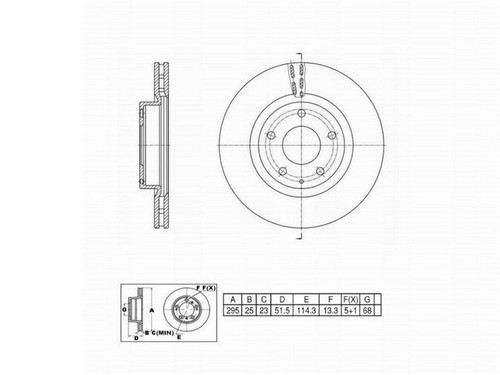 FVP Brake Drums & Rotors Disc Brake Rotor P/N:6621661