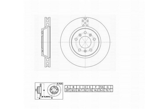 FVP Brake Drums & Rotors Disc Brake Rotor P/N:6620643