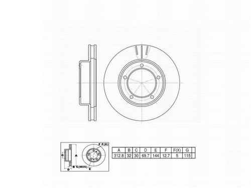 FVP Brake Drums & Rotors Disc Brake Rotor P/N:662450
