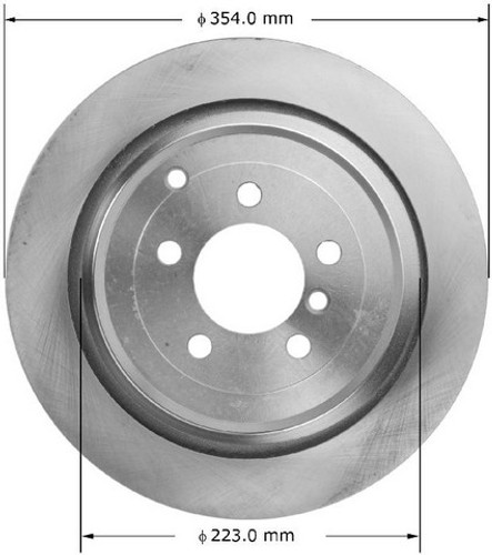 BENDIX PREMIUM DRUM AND ROTOR Disc Brake Rotor P/N:PRT5939