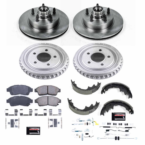 PowerStop Disc Brake Pad and Rotor / Drum Brake Shoe and Drum Kit P/N:KOE15152DK