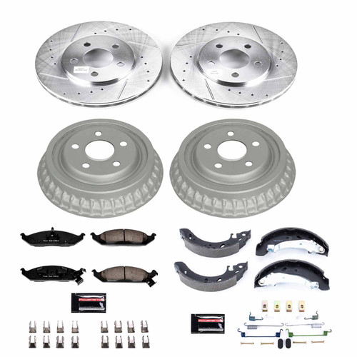 PowerStop Disc Brake Pad and Rotor / Drum Brake Shoe and Drum Kit P/N:K15159DK