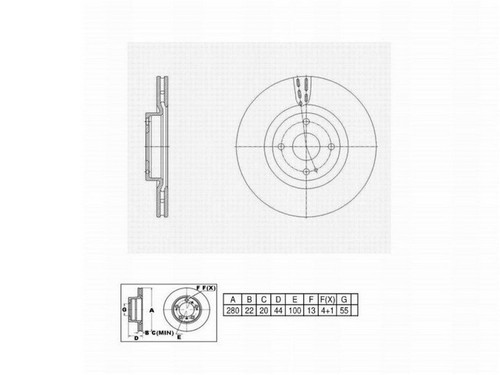 FVP Brake Drums & Rotors Disc Brake Rotor P/N:6622182
