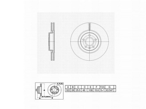 FVP Brake Drums & Rotors Disc Brake Rotor P/N:6622207