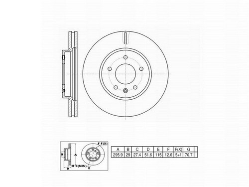 FVP Brake Drums & Rotors Disc Brake Rotor P/N:6620717