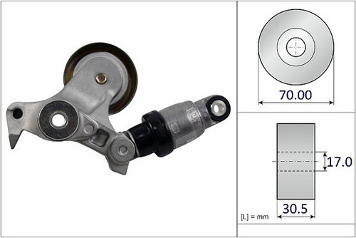 INA US Accessory Drive Belt Tensioner Assembly FT0800