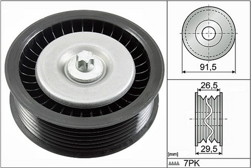 INA US Accessory Drive Belt Idler Pulley FP08081