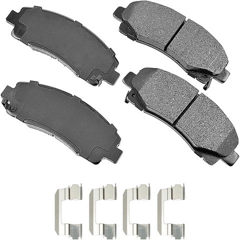 Disc Brake Pad Set-ProACT Ultra Premium Ceramic Pads Akebono ACT1102
