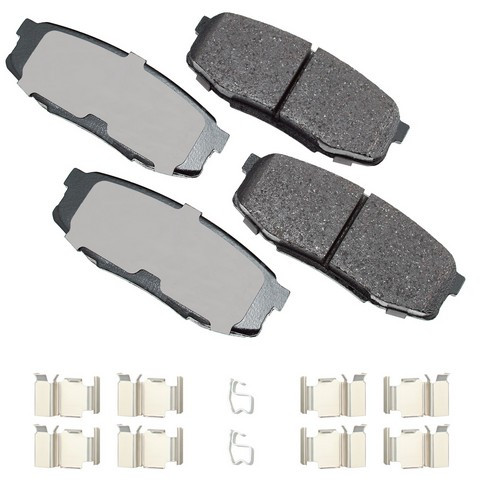 Disc Brake Pad Set-ProACT Ultra Premium Ceramic Pads Akebono ACT1304A