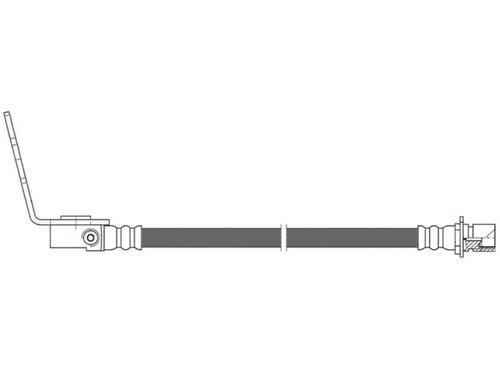 Centric Parts Brake Hydraulic Hose P/N:150.66417