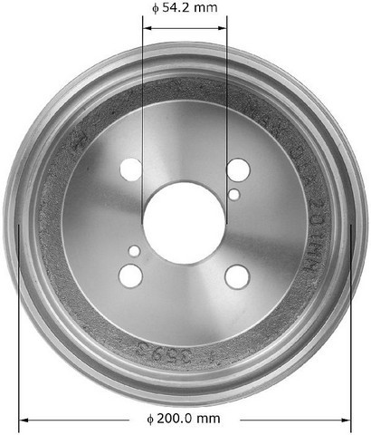 BENDIX PREMIUM DRUM AND ROTOR Brake Drum P/N:PDR0515