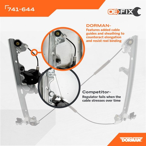 Dorman - OE Solutions Window Motor and Regulator Assembly 741-644 - view 4