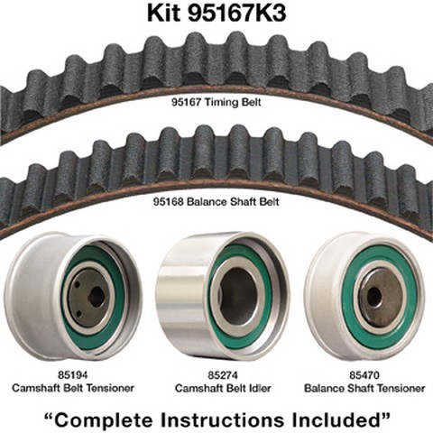 Dayco Engine Timing Belt Component Kit,Engine Timing Belt Kit P/N:95167K3