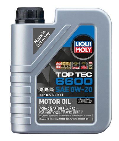 Engine Oil-Top Tec 6600 0W-20, 1 Liter Liqui-Moly 22044