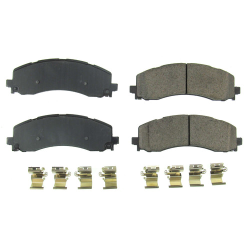 Disc Brake Pad Set-Rear Z17 Low-Dust Ceramic Brake Pads with Hardware Power Stop
