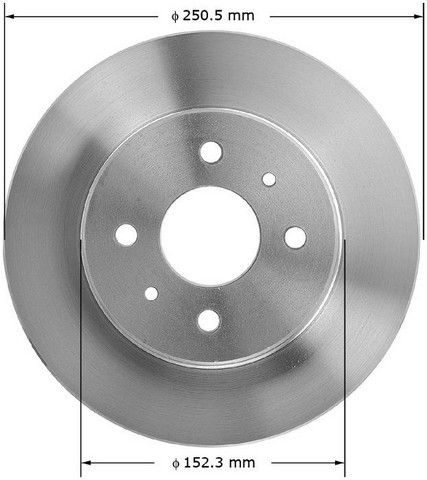 BENDIX PREMIUM DRUM AND ROTOR Disc Brake Rotor P/N:PRT1604