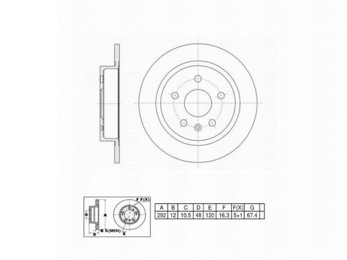 FVP Brake Drums & Rotors Disc Brake Rotor P/N:661841