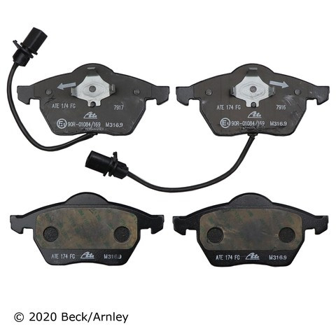 Beck/Arnley Disc Brake Pad Set P/N:089-1608