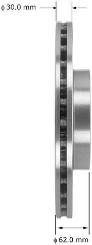 Disc Brake Rotor-Natural Bendix PRT5956