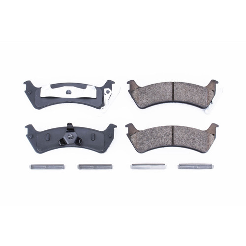 Disc Brake Pad Set-Rear Z17 Low-Dust Ceramic Brake Pads with Hardware Power Stop