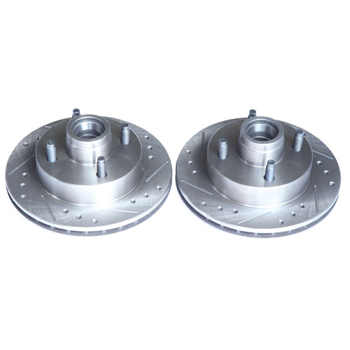 Disc Brake Rotor Set-Front Drilled and Slotted Brake Rotor Pair Power Stop