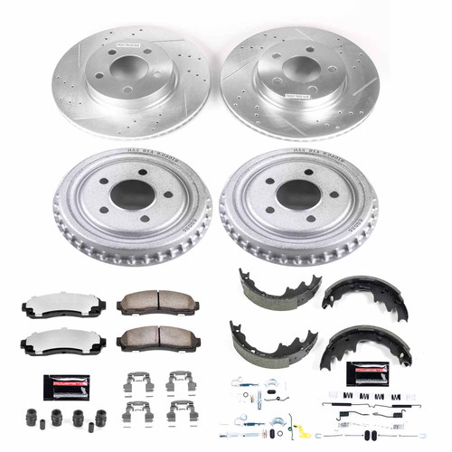 Disc Brake Pad and Rotor / Drum Brake Shoe and Drum Kit Power Stop K15150DK-36