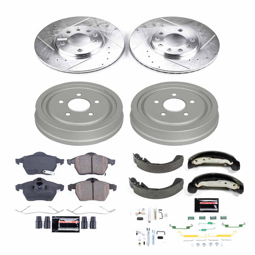 Disc Brake Pad and Rotor / Drum Brake Shoe and Drum Kit Power Stop K15198DK