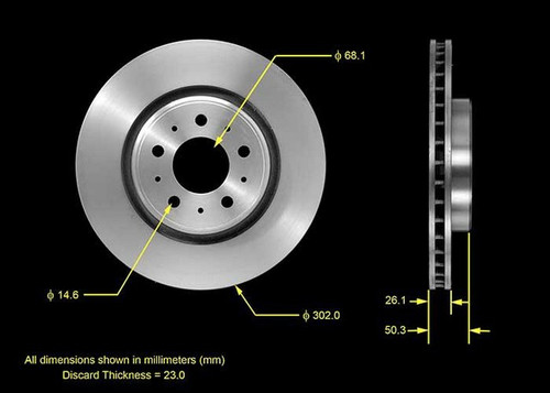 BENDIX PREMIUM DRUM AND ROTOR Disc Brake Rotor P/N:PRT5481